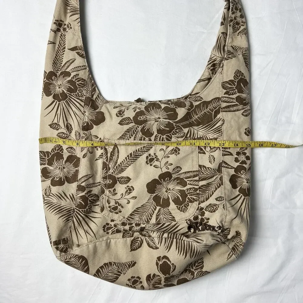 y2k kirra tropical flower boho island surfer girl crossbody hobo sling bag
